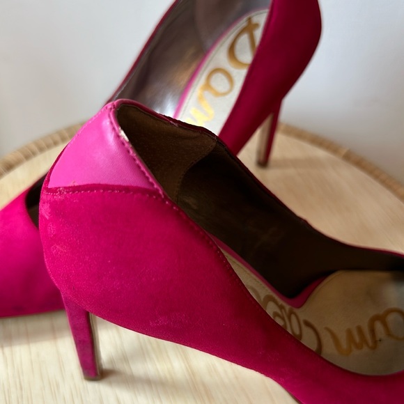 Sam Edelman Hot Pink Pointed Toe Stilettos Heels Size 8 - Picture 7 of 8